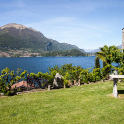 Vista mozzafiato dal giardino dell'Hotel Helvetia di Pescaù, Lezzeno